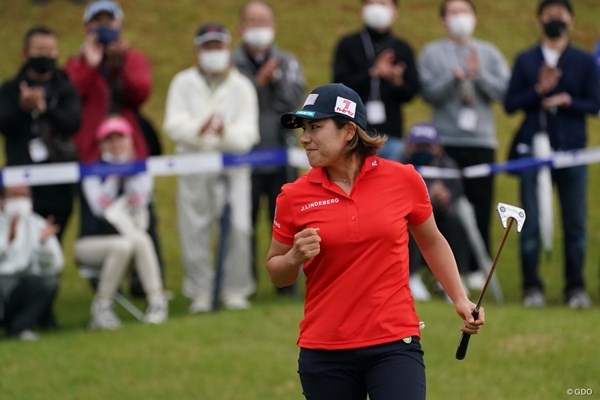 2021年 アクサレディスゴルフトーナメント in MIYAZAKI  最終日 岡山絵里 「強いゴルファーになりたい」という岡山絵里。イメージは韓国のコ・ジンヨンとか