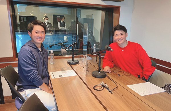 金谷拓実が丸山茂樹のラジオ番組に出演した（提供：TOKYO FM）