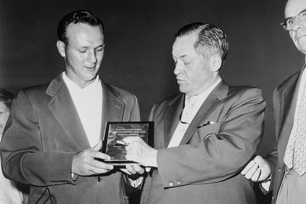 1958年、アーノルド・パーマー（左）が初めてマスターズを制した（Getty Images）