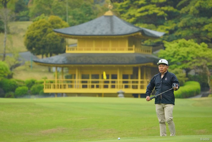 ゴルフの写真なのか、観光の写真なのか。 2021年 東建ホームメイトカップ 2日目 片山晋呉