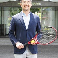 現在はゴルフを離れ、テニスのツアーレップとして活躍している 2021年 藤本哲朗さん