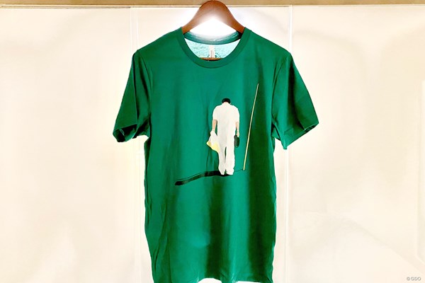 2021年 AT＆Tバイロン・ネルソン 事前 早藤将太 Tシャツ 早藤キャディをモデルにしたTシャツが作られた