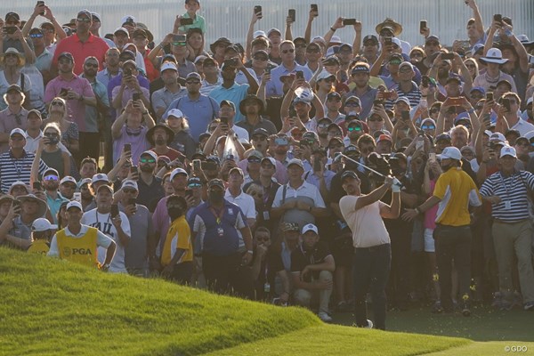 2021年 全米プロゴルフ選手権 4日目 ブルックス・ケプカ 大群衆が取り囲んだ最終18番は異様な雰囲気だった（撮影／田邉安啓）