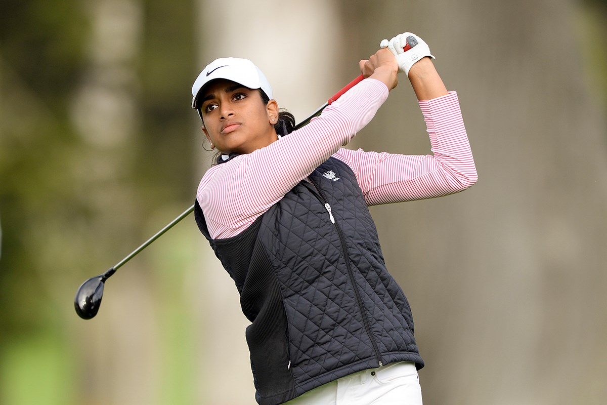 2021年 全米女子オープン 初日 メーガ・ガネ