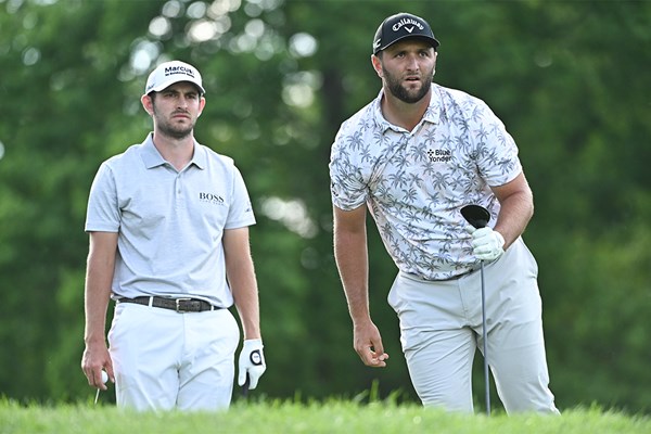 3日目に同組でプレーしたカントレーとラーム(Ben Jared/PGA TOUR via Getty Images)