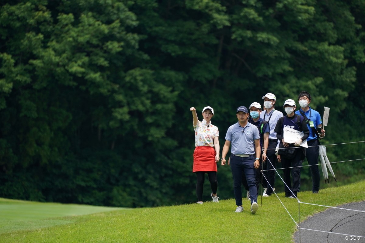 2021年 ダンロップ・スリクソン福島オープン 3日目 古閑美保と田島創志