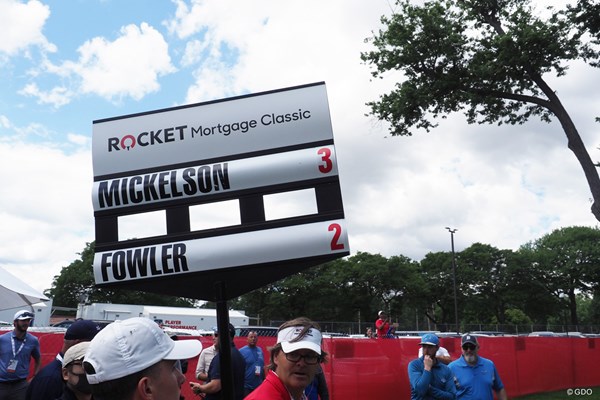 2021年 ロケットモーゲージ・クラシック 2日目 松山英樹棄権 大会2日目、棄権した松山の名前はキャリングボードから外れた