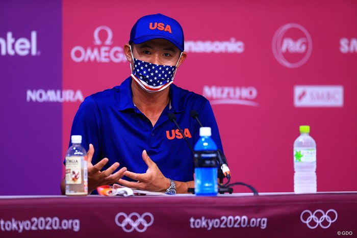 世界ランク3位のコリン・モリカワ。マスクは星条旗です 2021年 東京五輪 事前 コリン・モリカワ