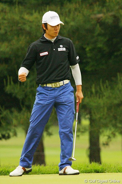 2010年 ダイヤモンドカップゴルフ 3日目 金庚泰 17番で4連続バーディを決めた金庚泰