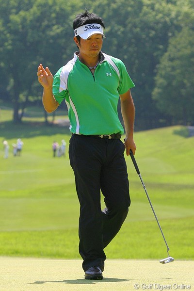 松村道央／「日本ツアー選手権シティ杯宍戸」 「グリーンが硬くてパーがやっとのゴルフ」という松村道央だが、1アンダーは立派
