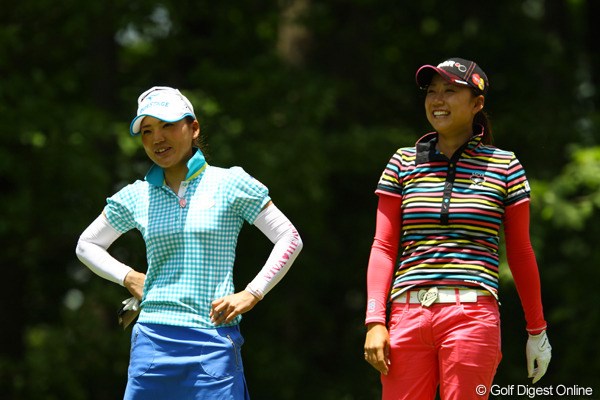 2010年 リゾートトラストレディス 2日目 原江里菜と有村智恵