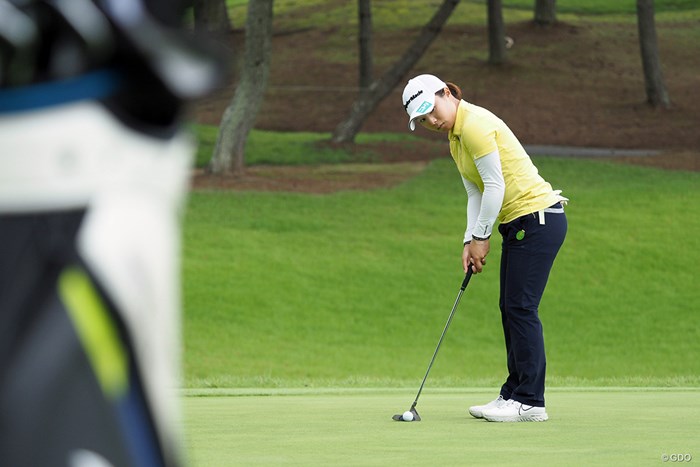 「1年経つのはあっという間」と振り返るディフェンディングチャンピオン 2021年 日本女子プロゴルフ選手権大会コニカミノルタ杯 事前 永峰咲希