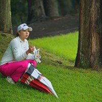 雨宿り。 2021年 日本女子プロゴルフ選手権大会コニカミノルタ杯 初日 宮田成華