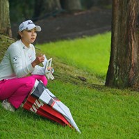 雨宿り。 2021年 日本女子プロゴルフ選手権大会コニカミノルタ杯 初日 宮田成華