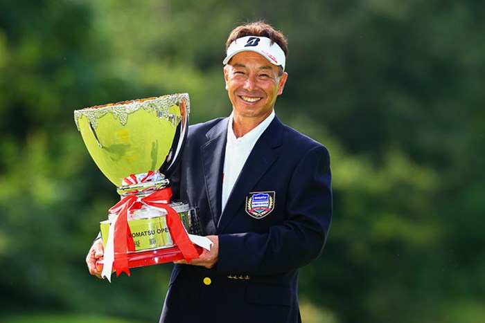井戸木鴻樹が勝負強さを見せた。ツアー3勝目をあげた（※日本プロゴルフ協会提供） 2021年 コマツオープン2021 最終日 井戸木鴻樹