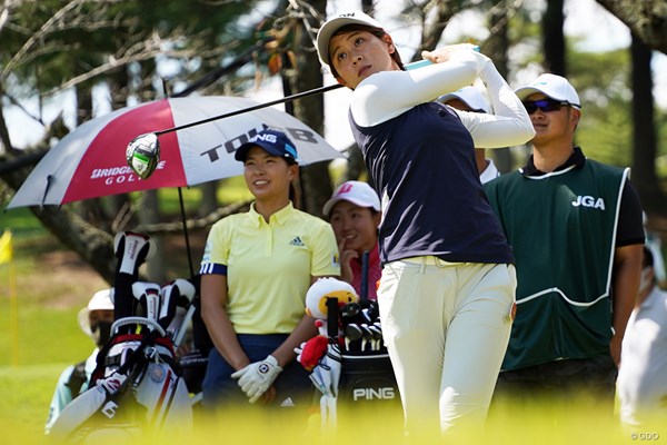 2021年 日本女子オープンゴルフ選手権 事前 渋野日向子 成澤祐美 作陽高校の先輩、後輩で練習ラウンド