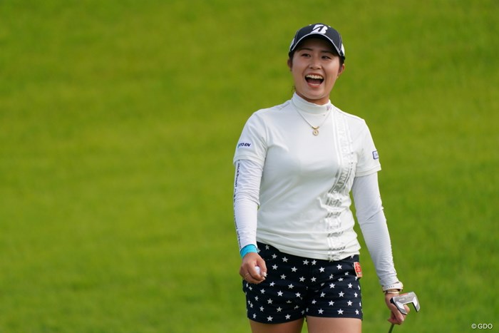 いや～いい笑顔 2021年 日本女子オープンゴルフ選手権 初日 大里桃子