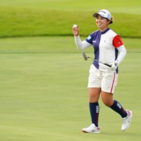 しっかり18番バーディ 2021年 日本女子オープンゴルフ選手権 初日 山下美夢有