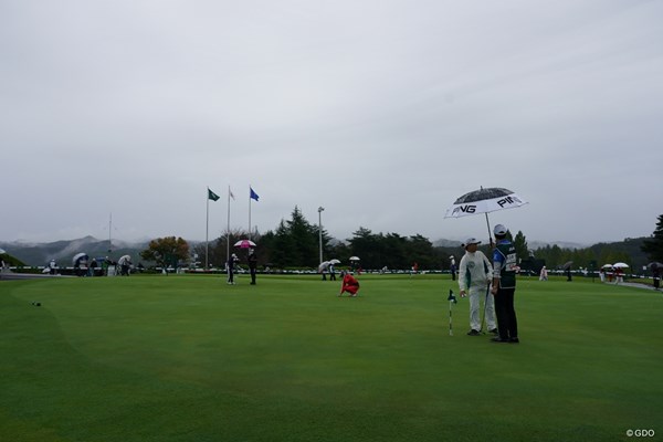 2021年 日本女子オープンゴルフ選手権 2日目 コース 台風の影響で大会2日目は中止。月曜決着に