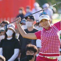 準備運動は欠かせない 2021年 日本女子オープンゴルフ選手権 2日目 原英莉花