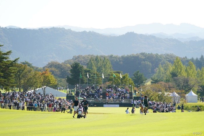 セカンド地点からの風景 2021年 日本女子オープンゴルフ選手権 3日目 原英莉花 福田真未