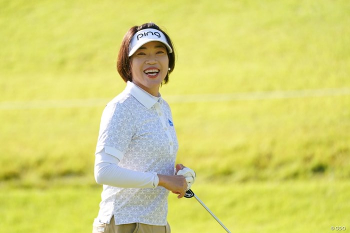 もしかして今大会最年長ですか？キャディさんも最年長らしい 2021年 日本女子オープンゴルフ選手権 最終日 大山志保