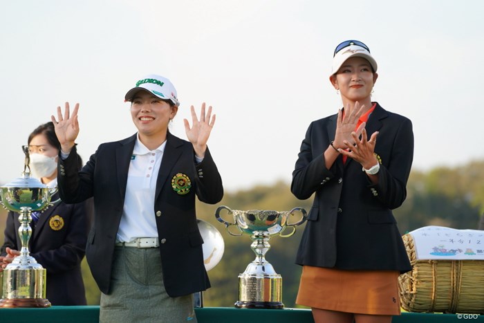 新旧チャンピオン 2021年 日本女子オープンゴルフ選手権 最終日 勝みなみと原英莉花