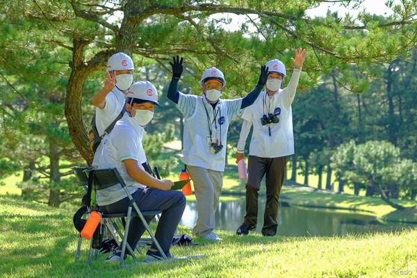 2021年 スタンレーレディスゴルフトーナメント 2日目 ボランティア ボランティアの皆さんもお疲れ様です!