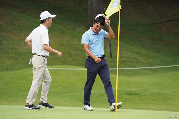 2021年 日本オープンゴルフ選手権競技 事前 日本オープン 金谷拓実 プロアマ戦もすっかり板についてきた金谷拓実