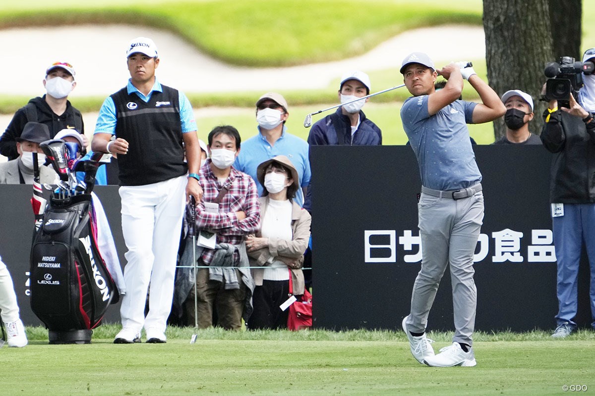 2022年 ZOZOチャンピオンシップ 初日 松山英樹 ザンダー・シャウフェレ