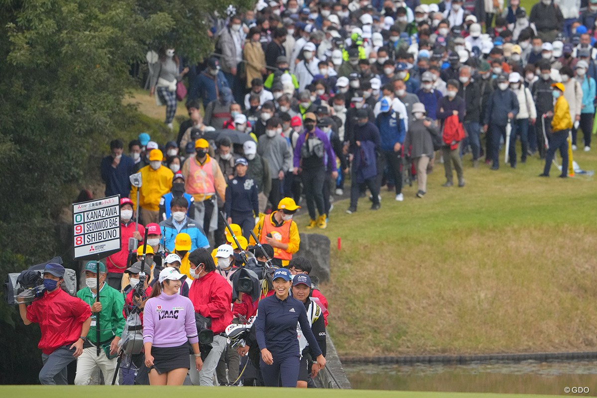 2021年 樋口久子 三菱電機レディスゴルフトーナメント 3日目 ペ・ソンウ 渋野日向子
