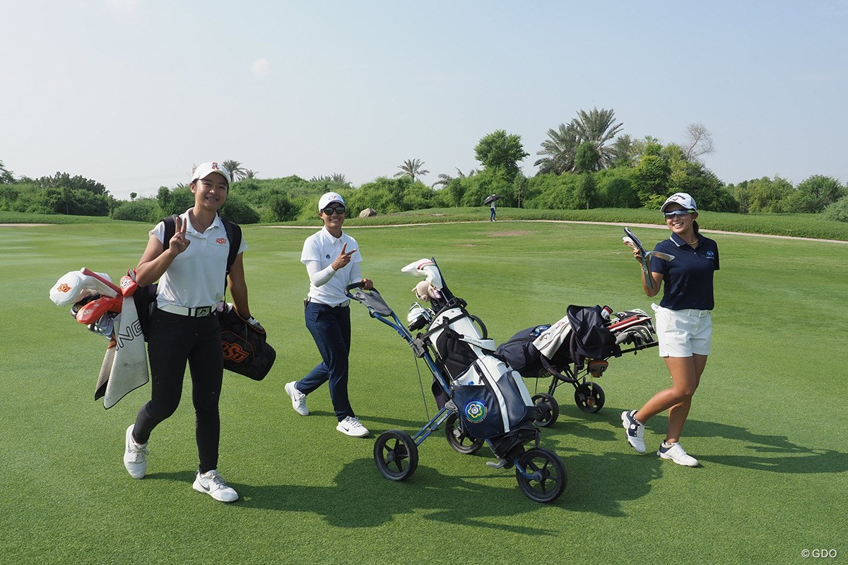 2021年 アジアパシフィック女子アマチュア選手権 初日 立松里奈 チャン・ツーイ 長野未祈