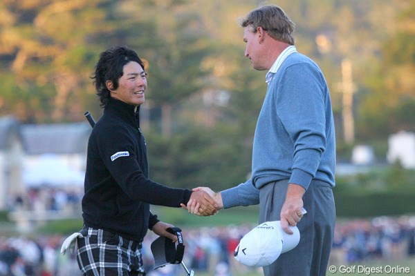全米オープン3日目 石川遼＆アーニー・エルス