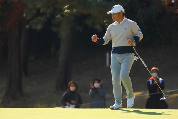 2021年 ゴルフ日本シリーズJTカップ 2日目 宮里優作 宮里優作が首位で大会を折り返した