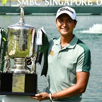 アジアンツアー2勝目を挙げたタイの23歳、サドム・ケーオカンジャナ（提供：アジアンツアー） 2022年 SMBCシンガポールオープン  最終日 サドム・ケーオカンジャナ