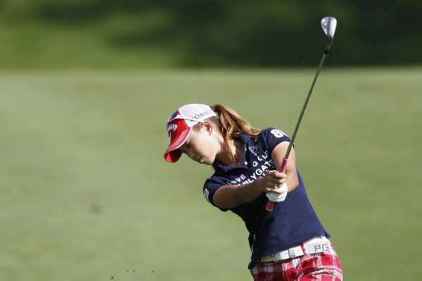 先週の予選落ちとは一転、好スタートを切った上田桃子（Gregory Shamus /Getty Images）