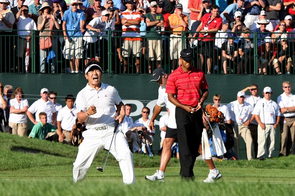2022年 PGAツアーオリジナル Y.E.ヤン 2009年の「全米プロ」でタイガー・ウッズを破ったY.E.ヤン(Getty Images)