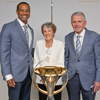 タイガー・ウッズがスージー・バーニング、ティム・フィンチェムらとともに殿堂入り(提供：PGA TOUR) 2022年 ザ・プレーヤーズ選手権 事前 タイガー・ウッズ スージー・バーニング ティム・フィンチェム
