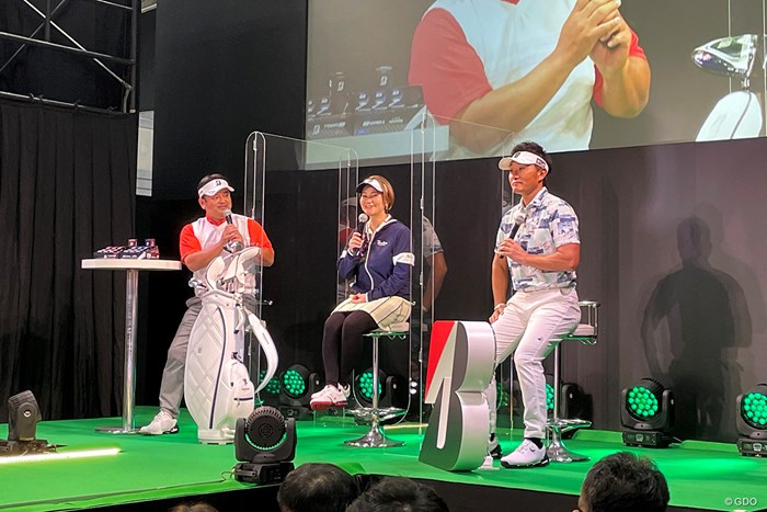 トークショーにも参加した 2022年 ジャパンゴルフフェア 宮本勝昌 宮里藍 宮里聖志