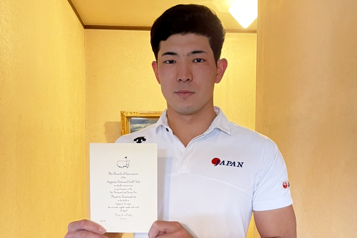 マスターズ初出場のアマ中島啓太「できた準備を100%発揮する」