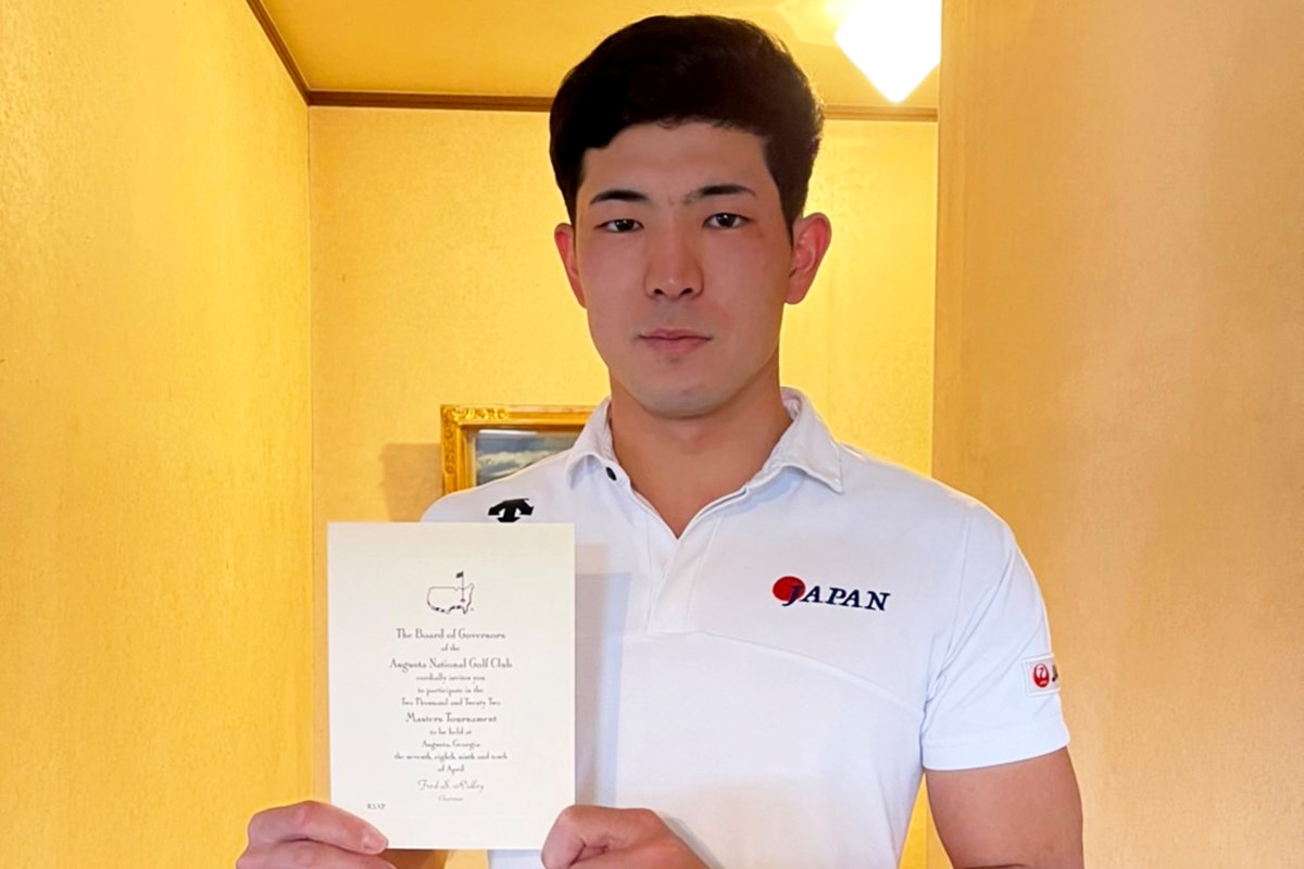 2022年 マスターズ 事前 中島啓太
