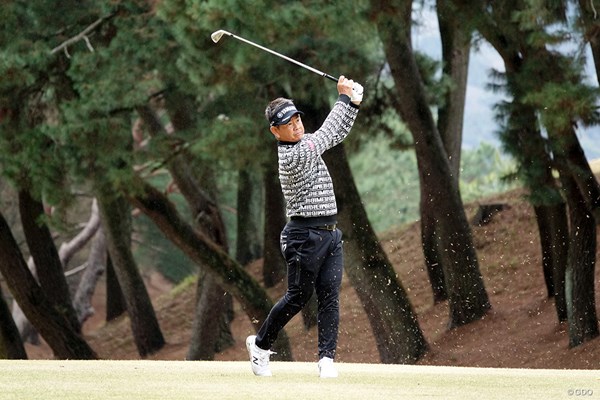 2022年 北九州オープン 初日 藤田寛之 新シーズンを控えた52歳の藤田寛之。地元福岡での北九州オープンに出場した