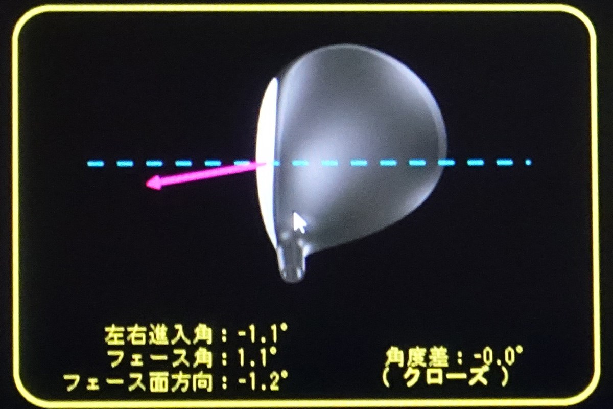 始動時の意識だけでアウトサイドイン軌道を修正