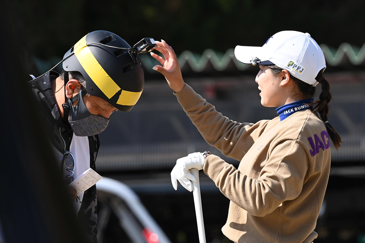 キャディのカメラは何を伝えてくれる？（大会提供） 2022年 DSPE INVITATIONAL キャディ