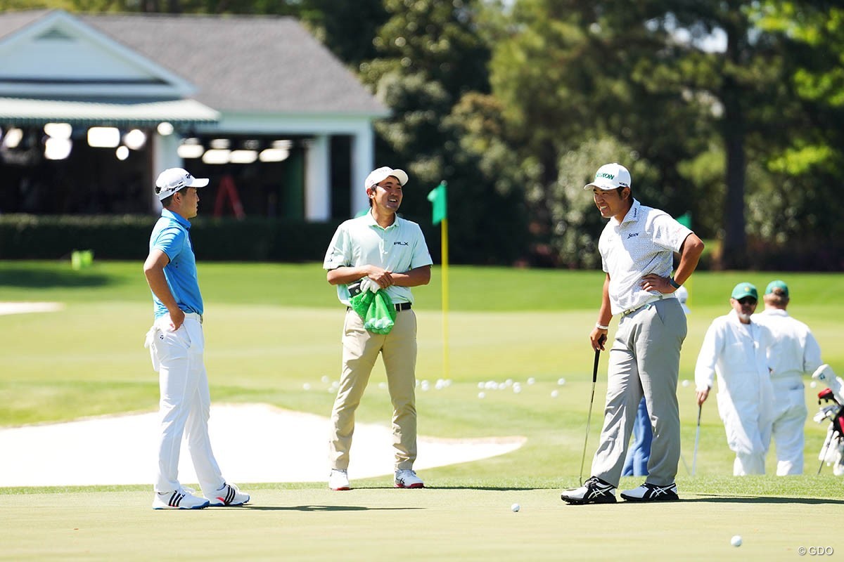 日本勢3人がそろい踏み 松山英樹は“省エネ”練習とコースチェック