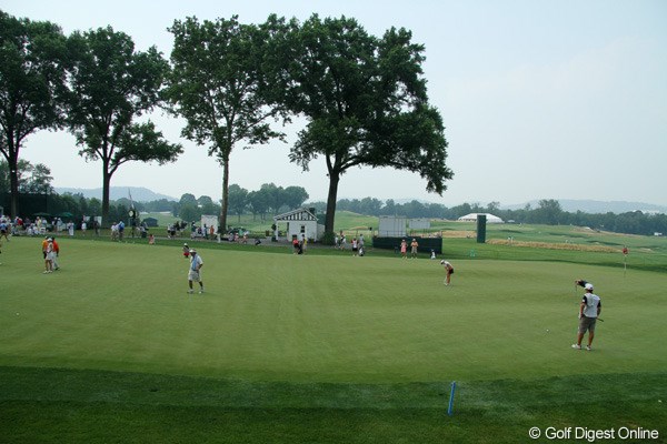 2010年 全米女子オープン 事前 練習グリーン＆9番グリーン