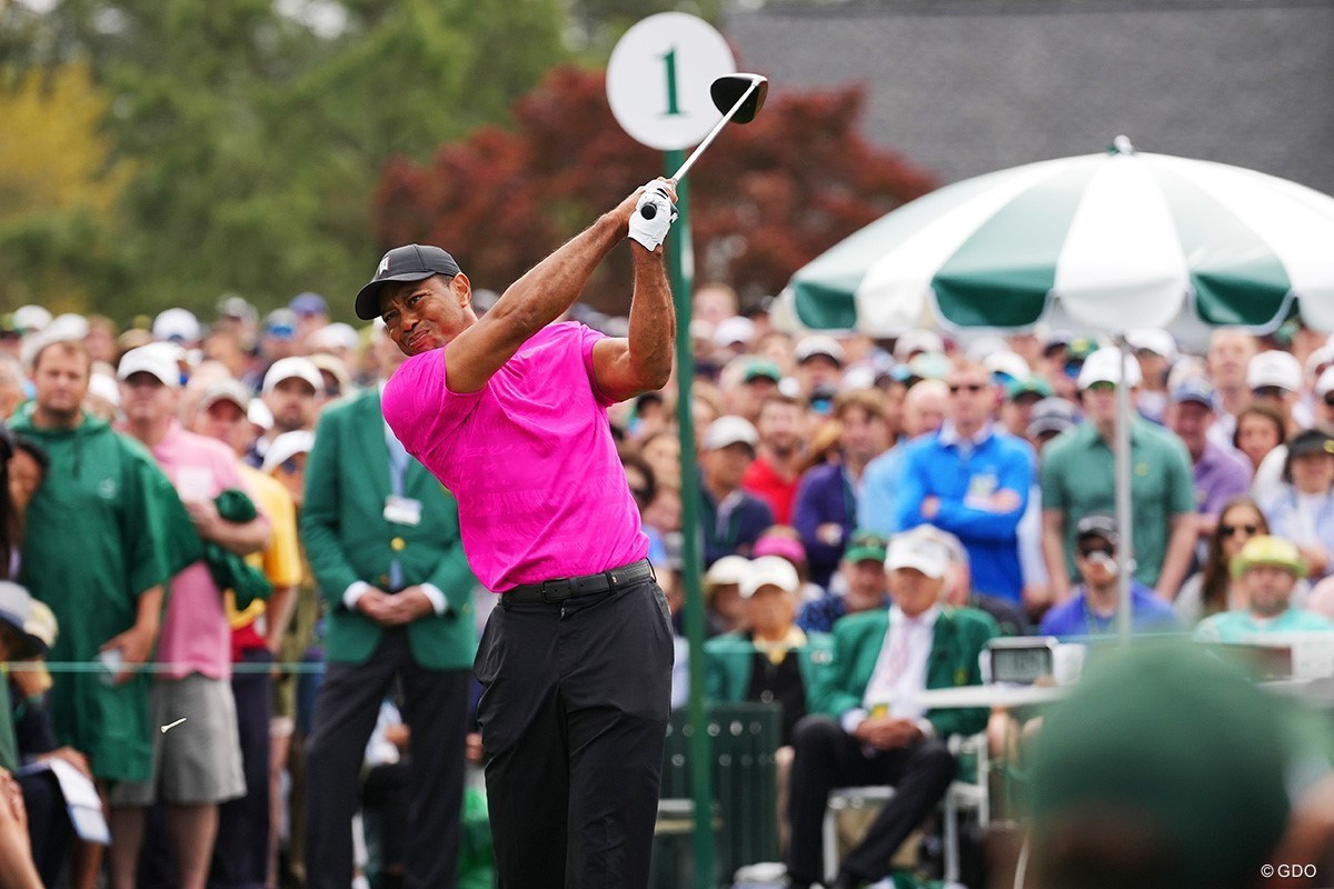 2022年 マスターズ 初日 タイガー・ウッズ