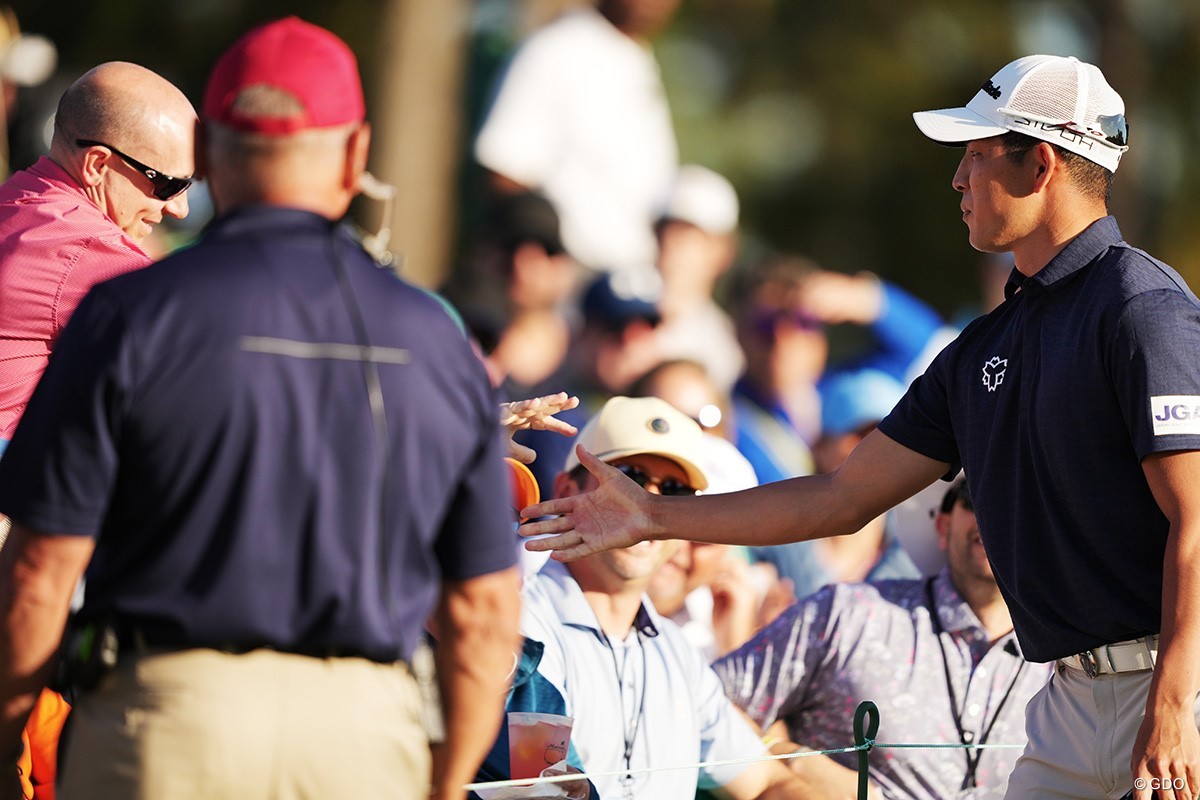 パトロンの頭に“コツン”から芸術チップ 中島啓太が堂々のマスターズデビュー