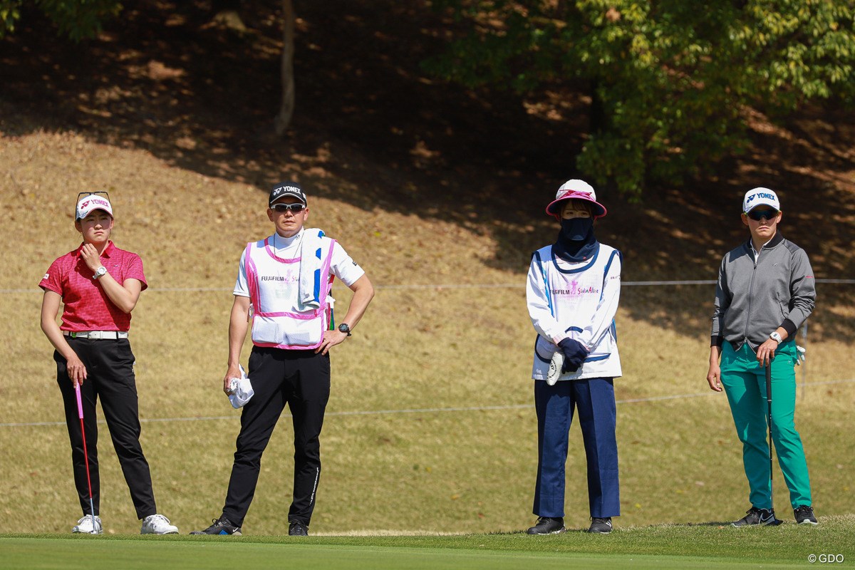 2022年 富士フイルム・スタジオアリス女子オープン 初日 岩井千怜 岩井明愛