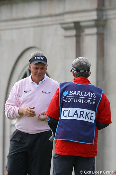2010年 バークレイズ スコットランドオープン 最終日 ダレン・クラーク 2位となったが、次週の全英オープン出場権をぎりぎりで獲得したダレン・クラーク